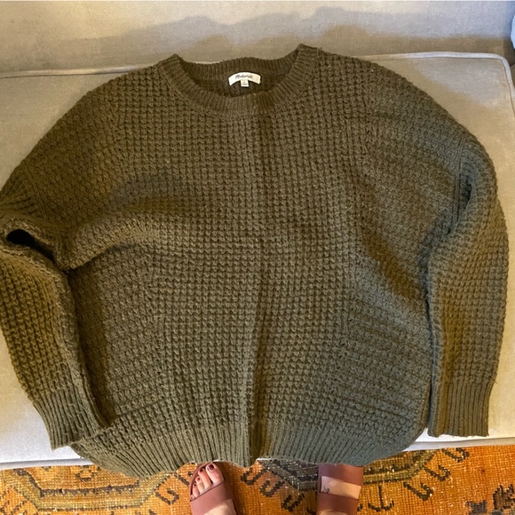 Green Madewell wool sweater Sz Small - Picture 1 of 4